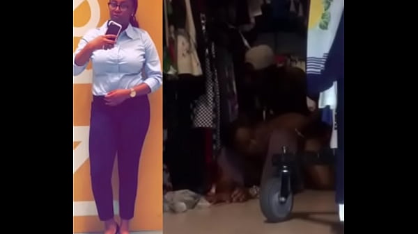 Cheating New York & Co. Manager Catching Backshots in Stockroom While Husband Waits To Take Her To Lunch